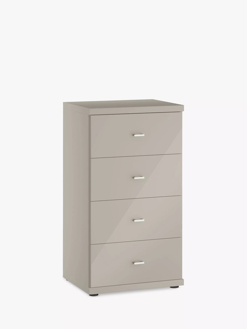 John Lewis Elstra 4 Drawer Glass Front Chest