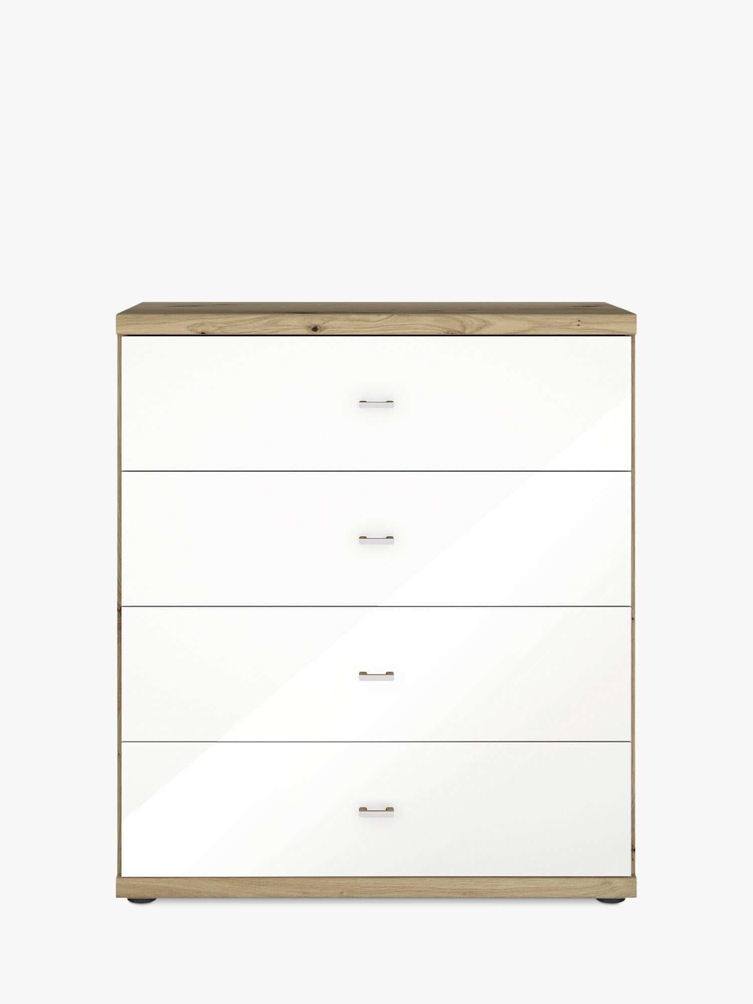 John Lewis Elstra glass front chest, imported from the UK