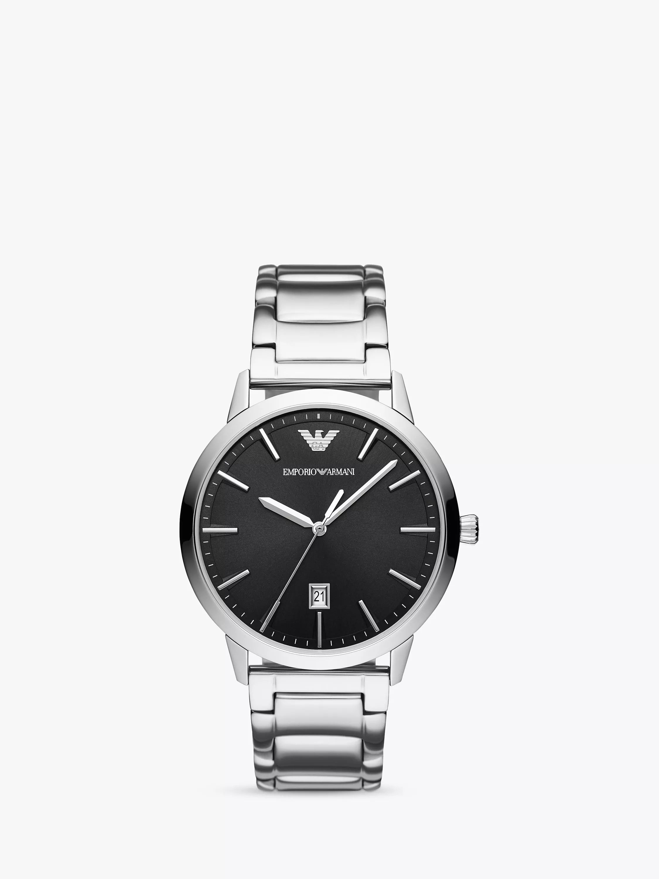 Emporio Armani men's date bracelet watch (British brand)