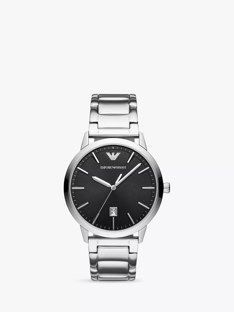 Emporio Armani men's date bracelet watch (British brand)