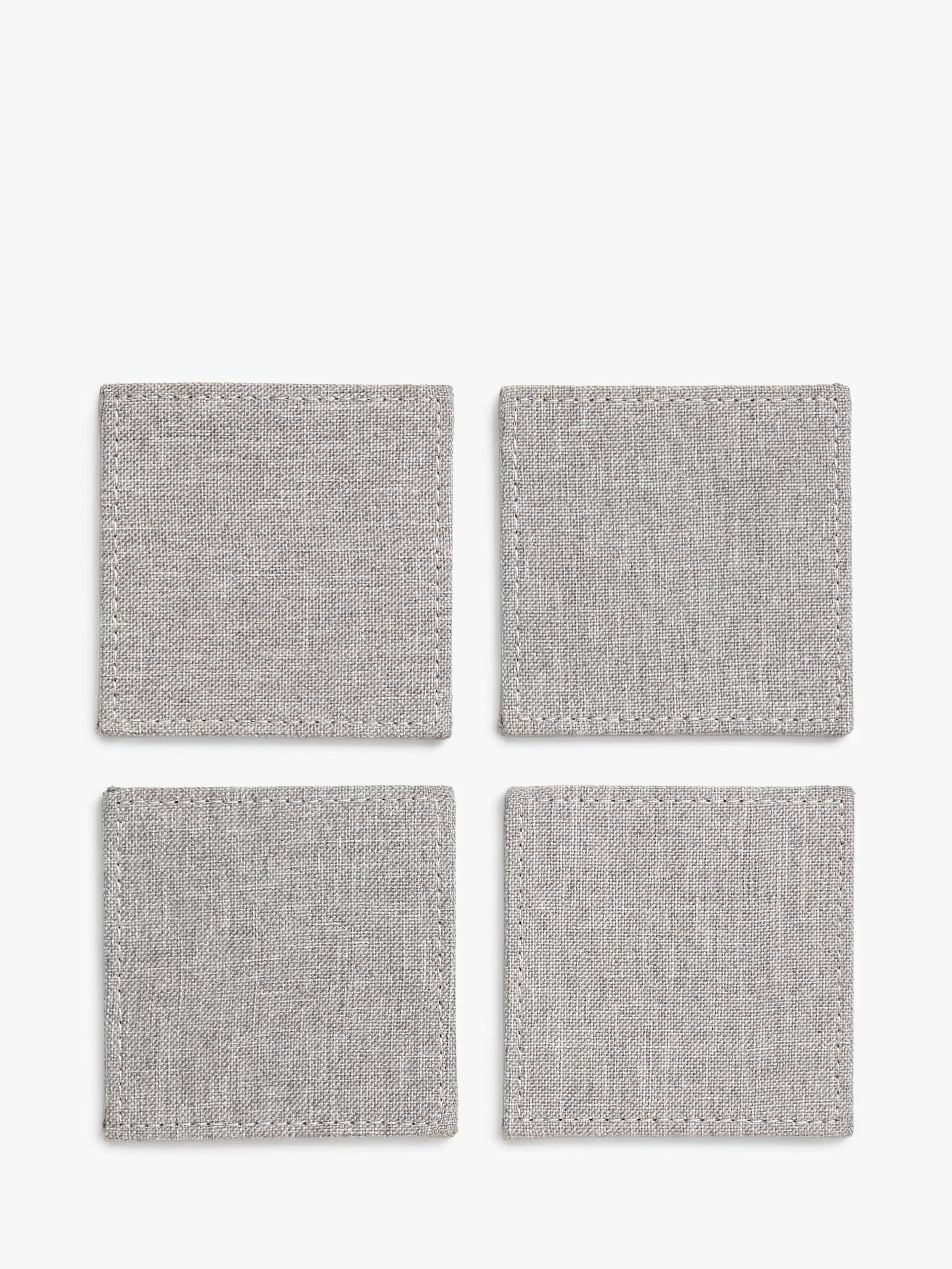 John Lewis placemat and coaster set grey 8 piece - British product