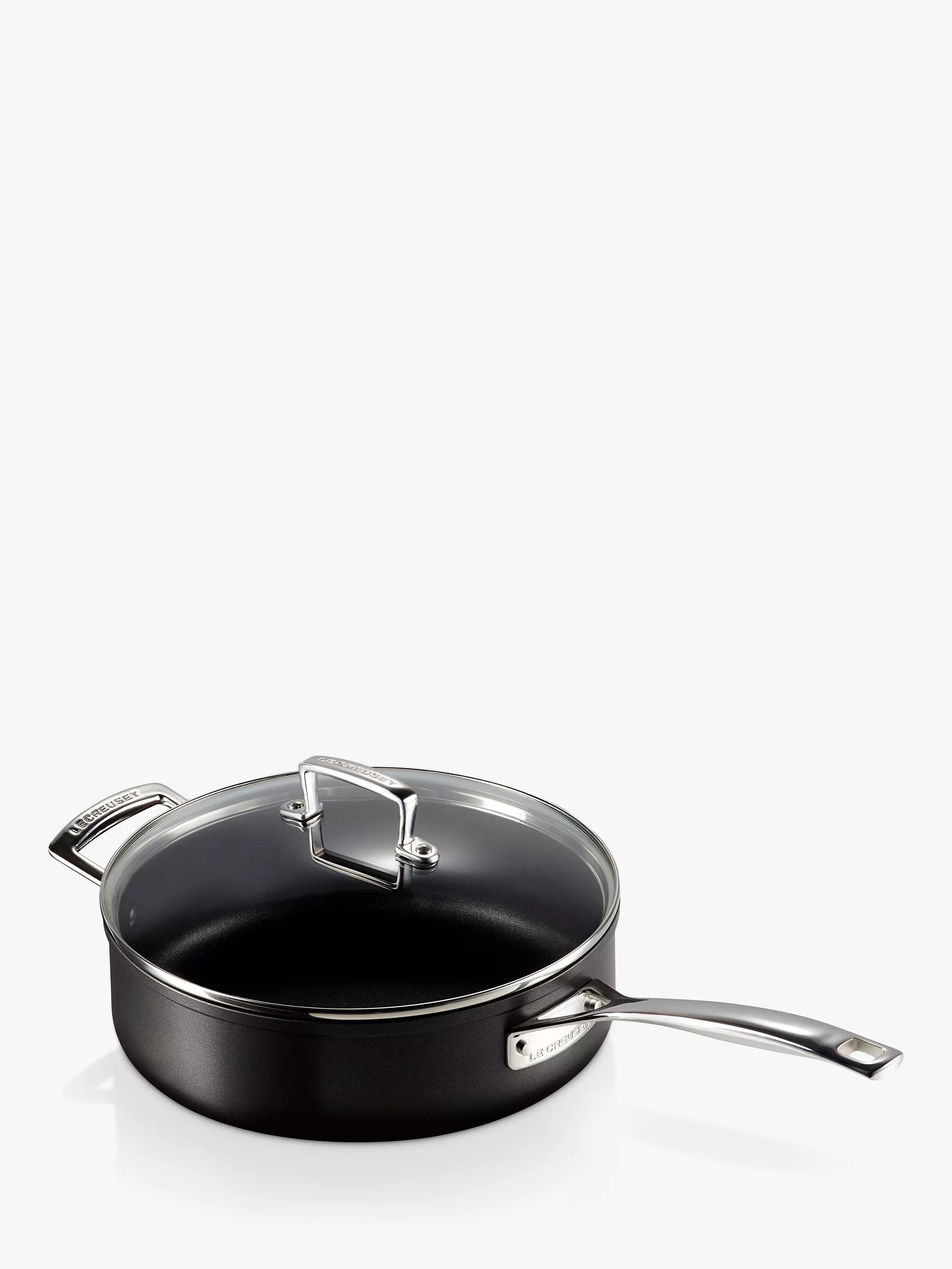 Le Creuset toughened non-stick sauté pan with lid 26cm, UK version