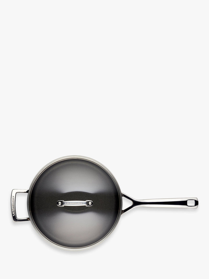 Le Creuset toughened non-stick sauté pan with lid 26cm, UK version