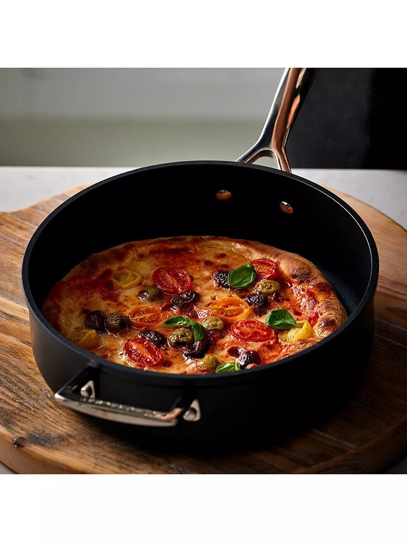 Le Creuset toughened non-stick sauté pan with lid 26cm, UK version