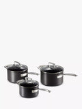 Le Creuset Toughened Non-Stick Saucepan & Lid Set, 3 Piece