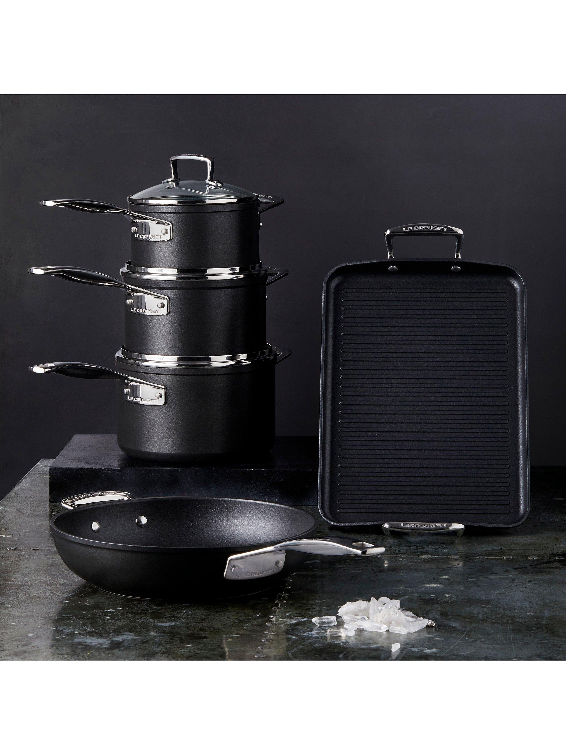 Le Creuset toughened non-stick saucepan set 16cm 18cm 20cm, UK version