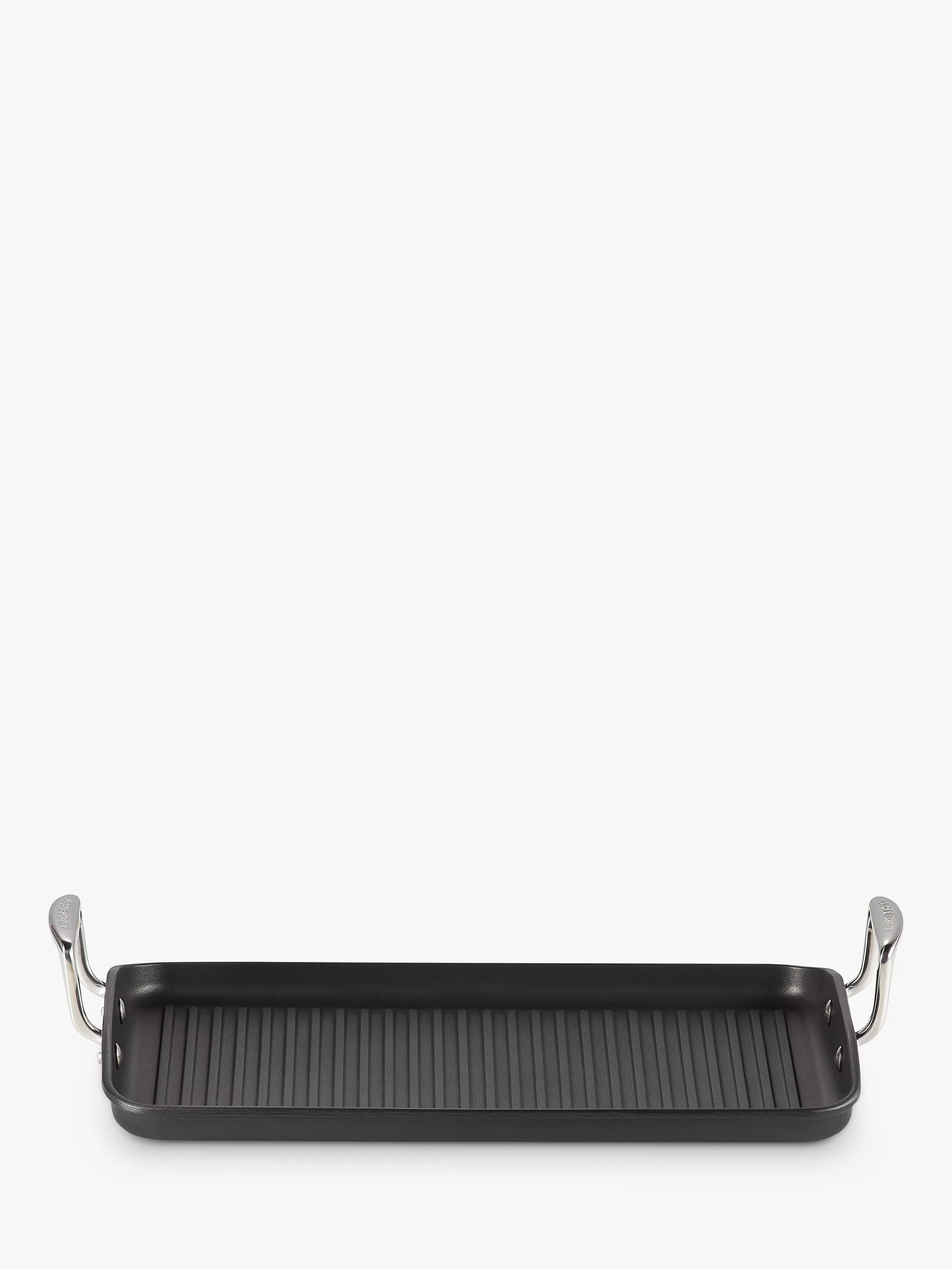 Le Creuset rectangular grill pan with toughened non-stick coating, 35cm, UK version