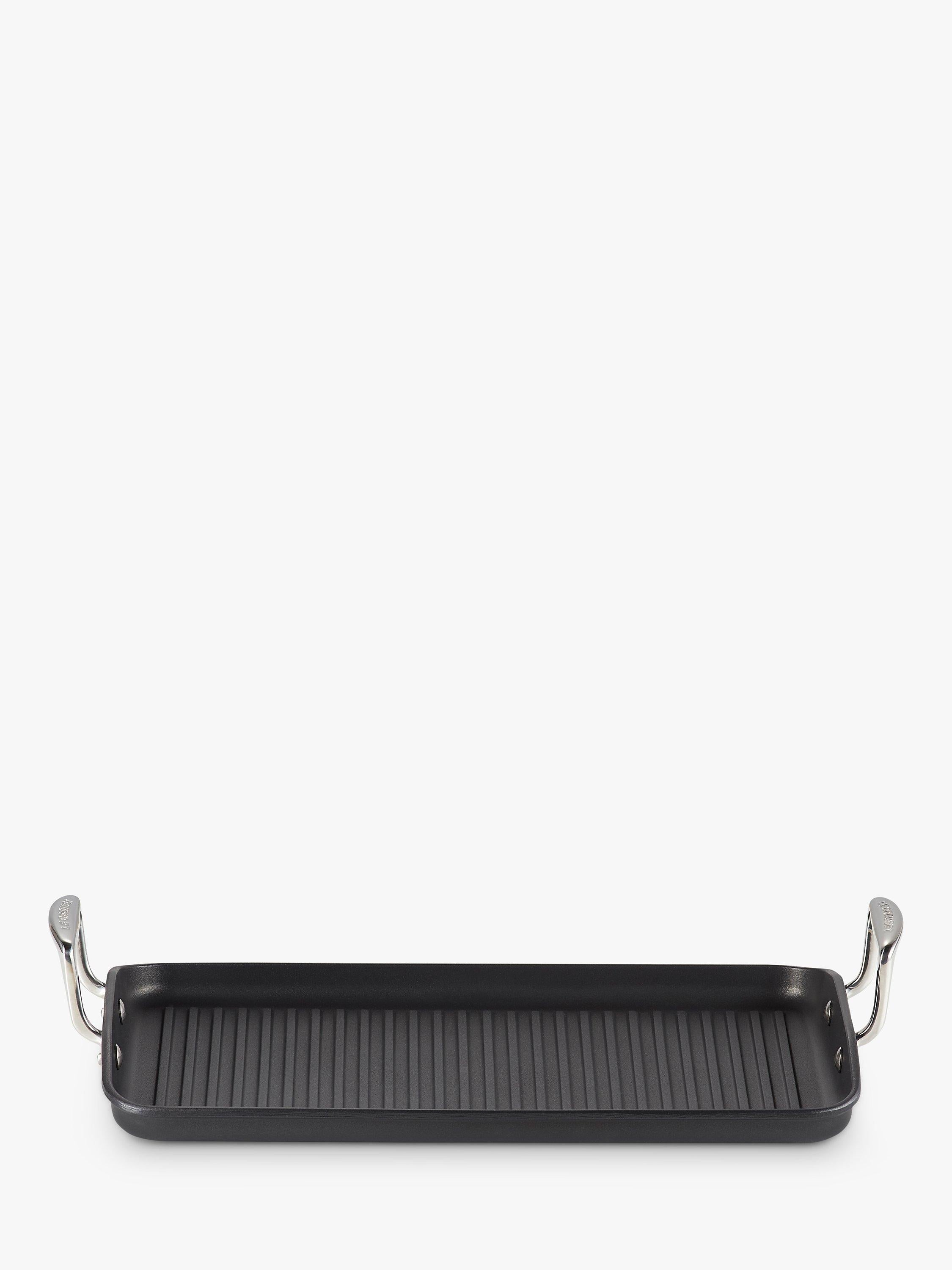 Le Creuset rectangular grill pan with toughened non-stick coating, 35cm, UK version