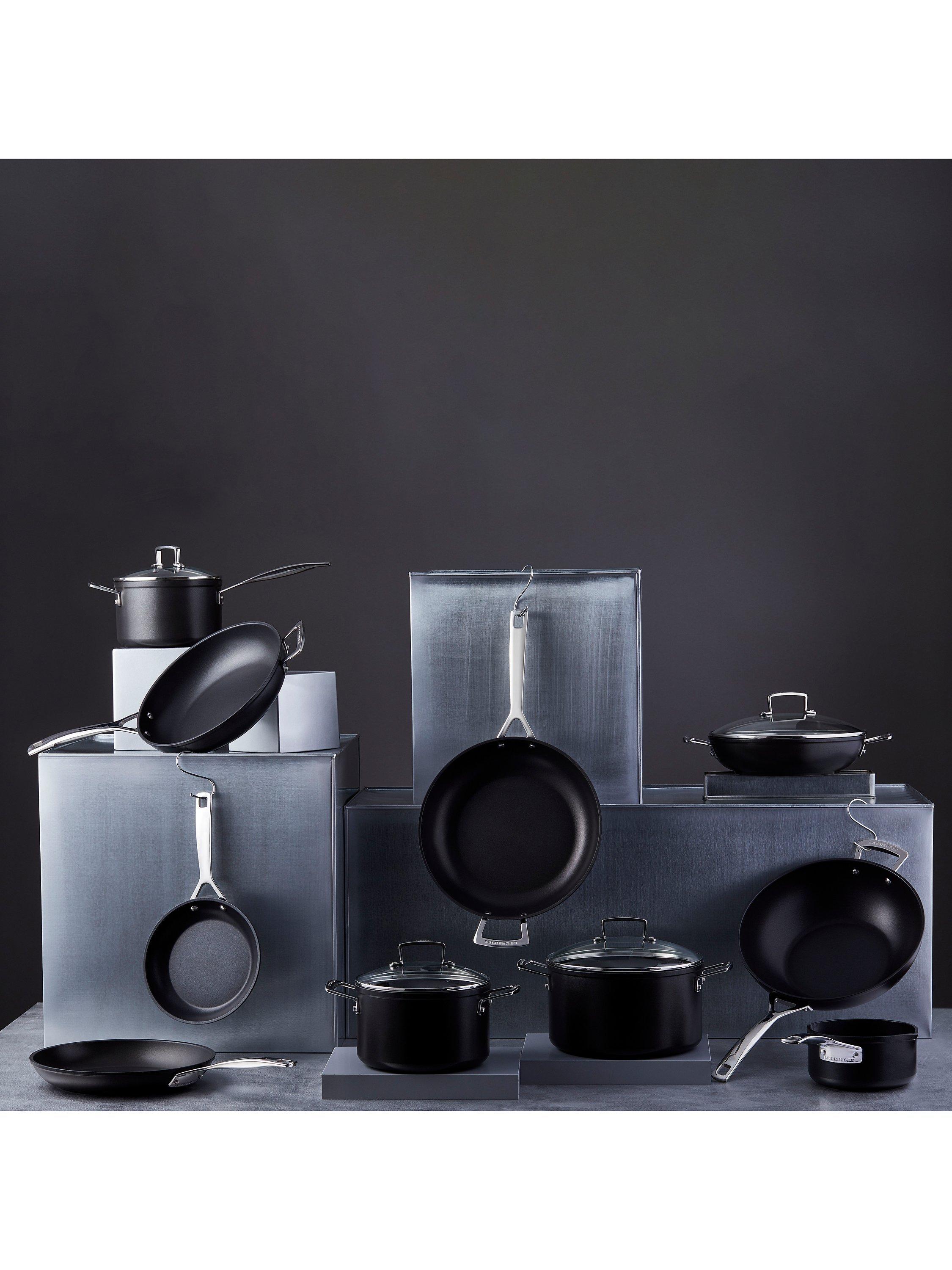 Le Creuset toughened non-stick saucepan and frying pan set 3 piece, UK version