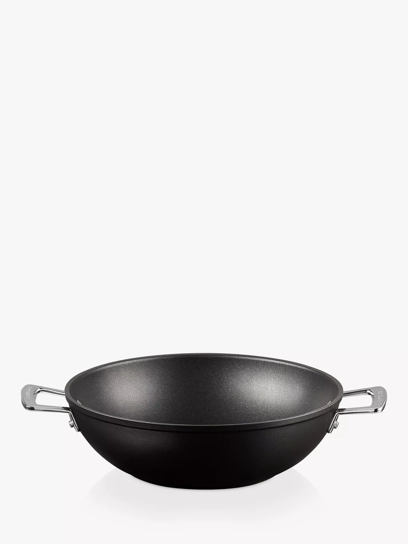 Le Creuset toughened non-stick aluminium wok 32cm, UK version