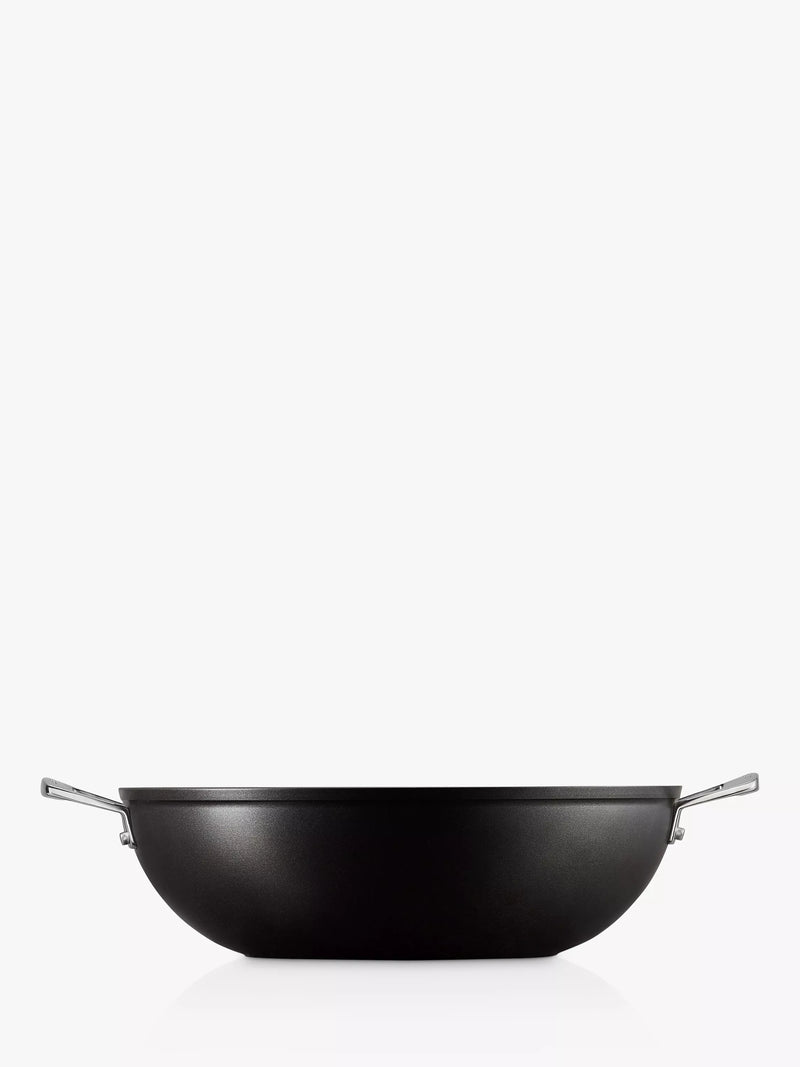 Le Creuset toughened non-stick aluminium wok 32cm, UK version