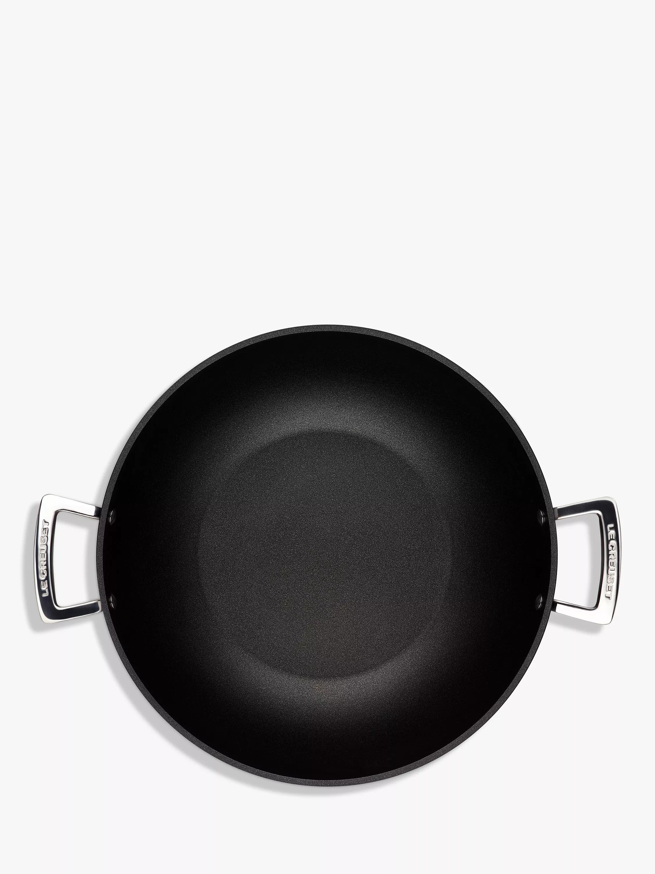 Le Creuset toughened non-stick aluminium wok 32cm, UK version