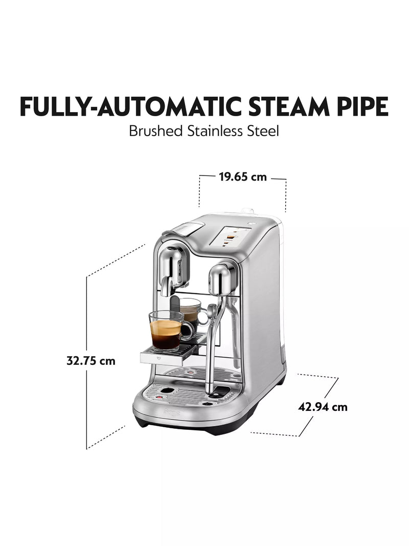 Nespresso Creatista Pro stainless steel coffee machine, UK version