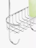 John Lewis two-tier hanging shower basket chrome finish, imported from the UK