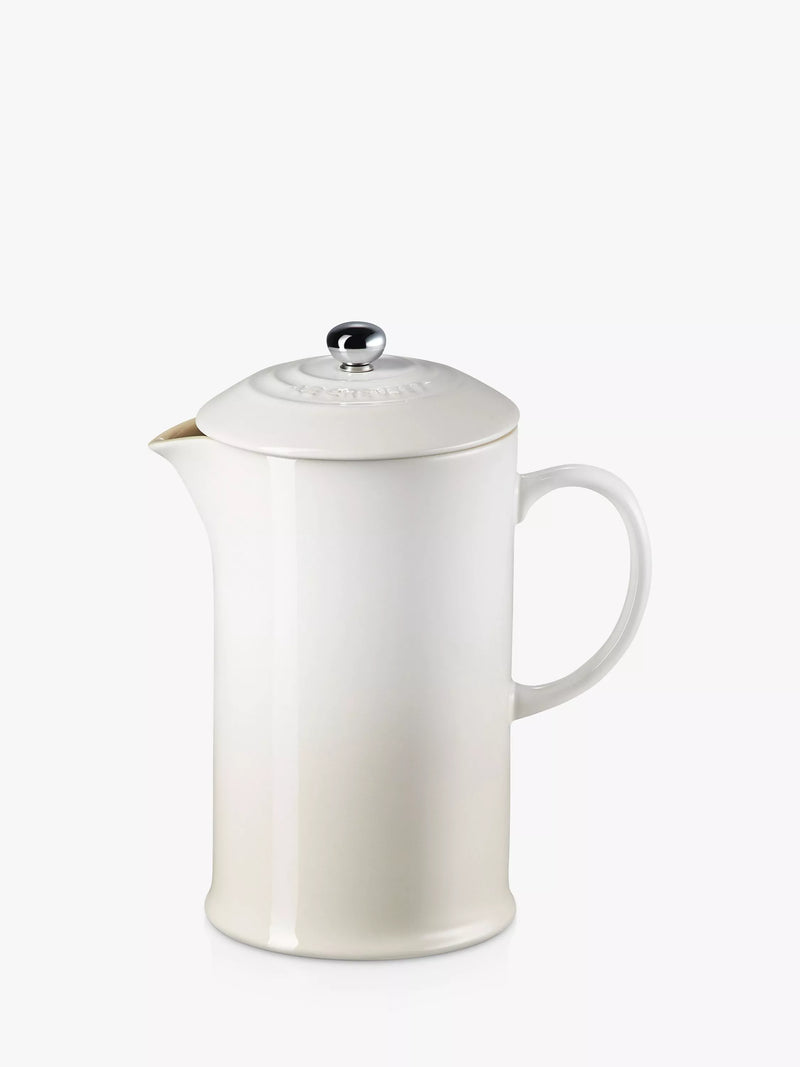 Le Creuset Stoneware Coffee Press, 1L, Meringue