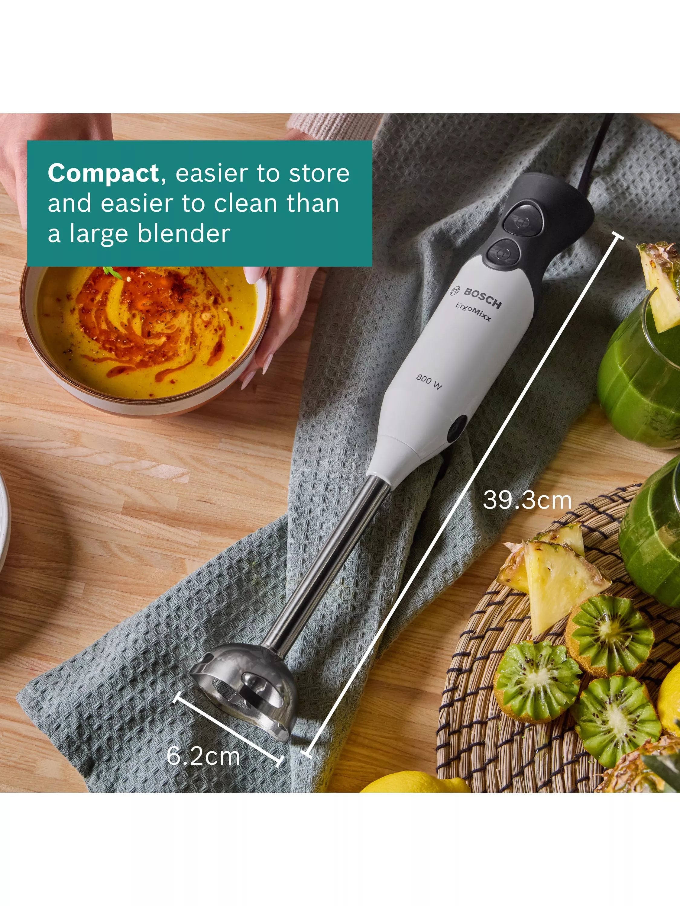 Bosch ErgoMixx hand blender 800W (British brand)
