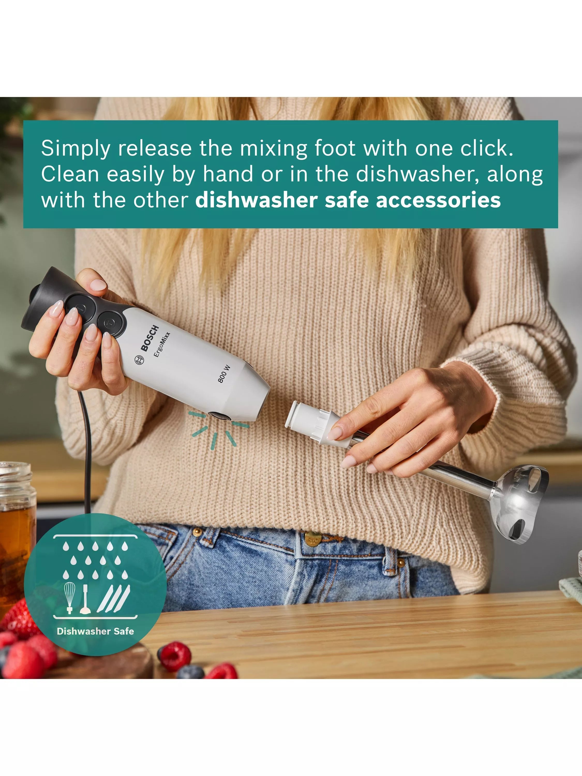 Bosch ErgoMixx hand blender 800W (British brand)