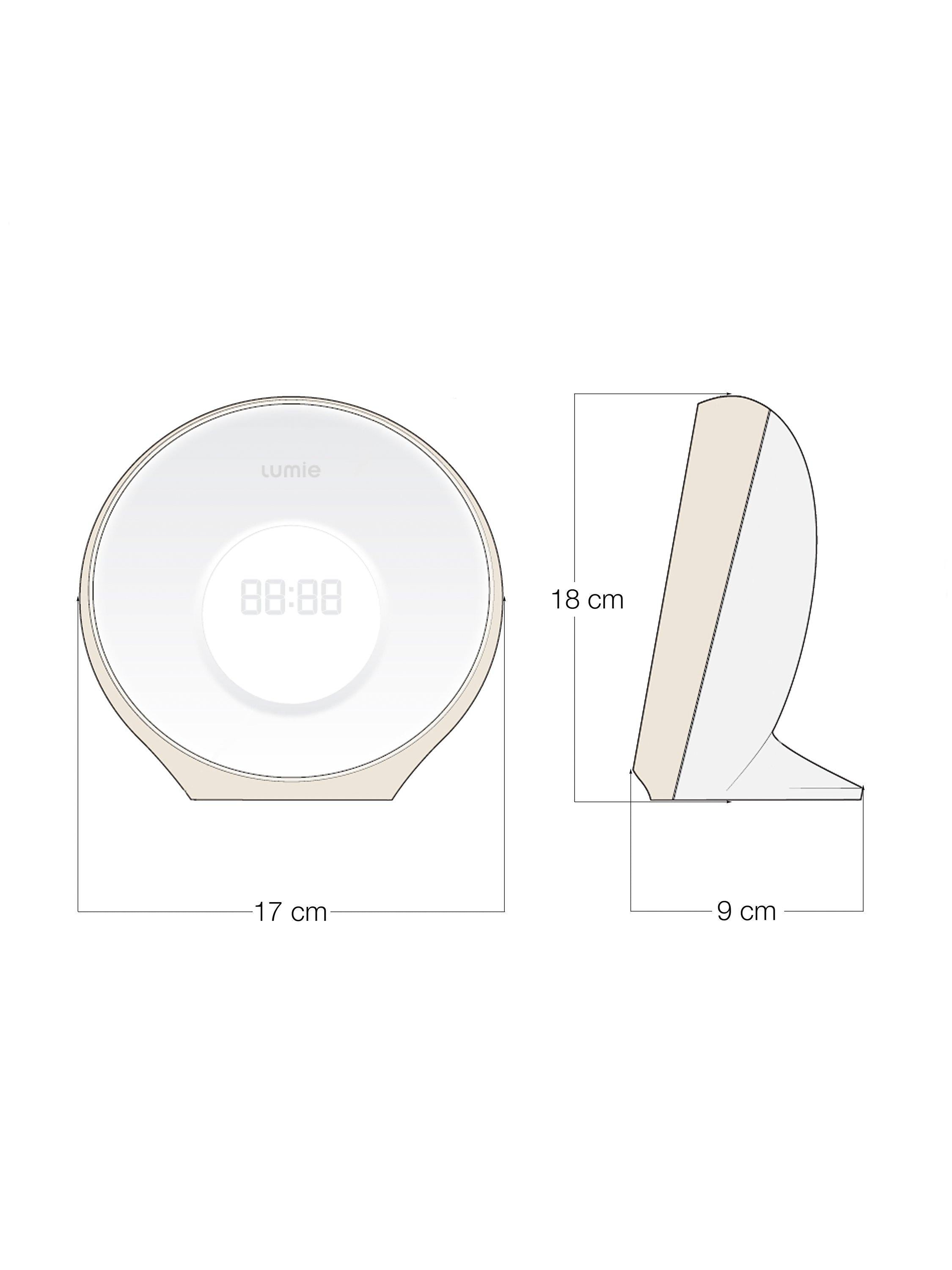 Lumie Sunrise Alarm wake up light table lamp small (British brand)