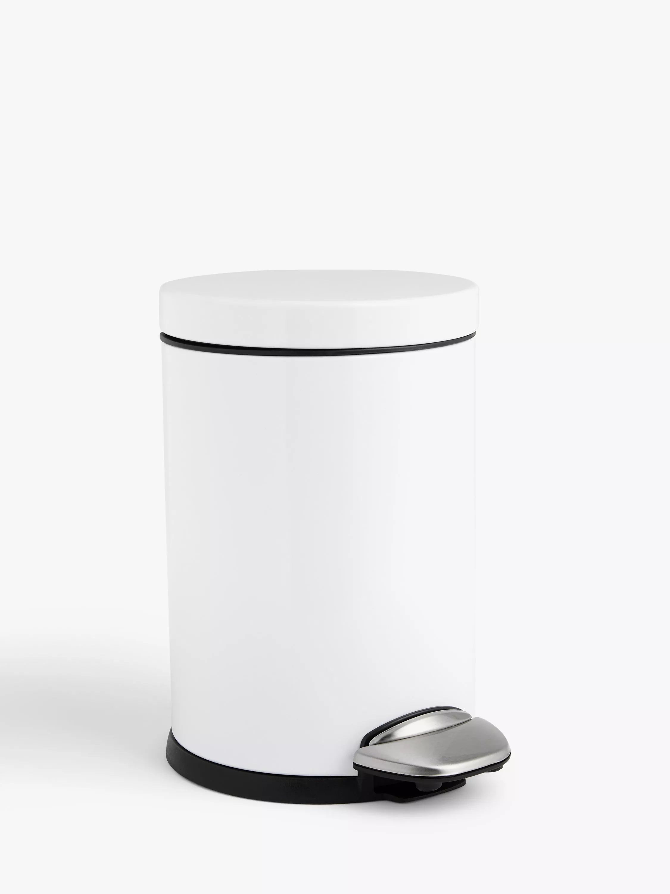 John Lewis Soft Close Bathroom Pedal Bin, 3L - Brushed Gold