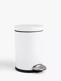 John Lewis Soft Close Bathroom Pedal Bin, 3L - Brushed Gold