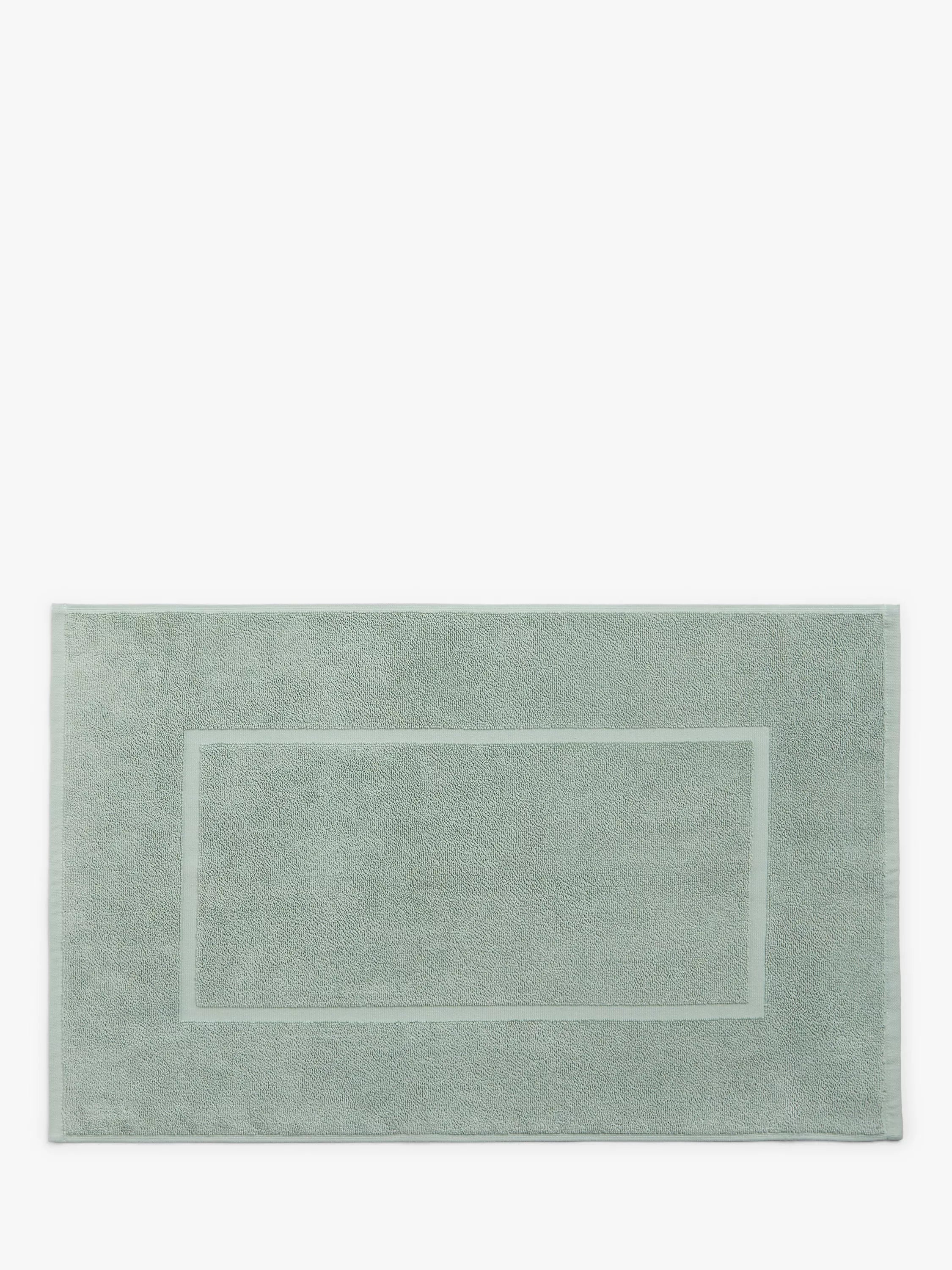 John Lewis Egyptian Cotton Bath Mat, Dusty Green