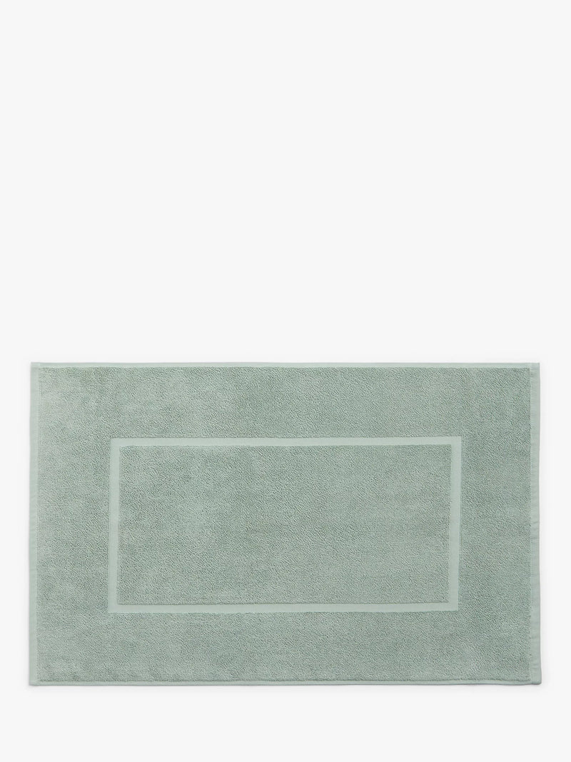John Lewis Egyptian Cotton Bath Mat, Dusty Green