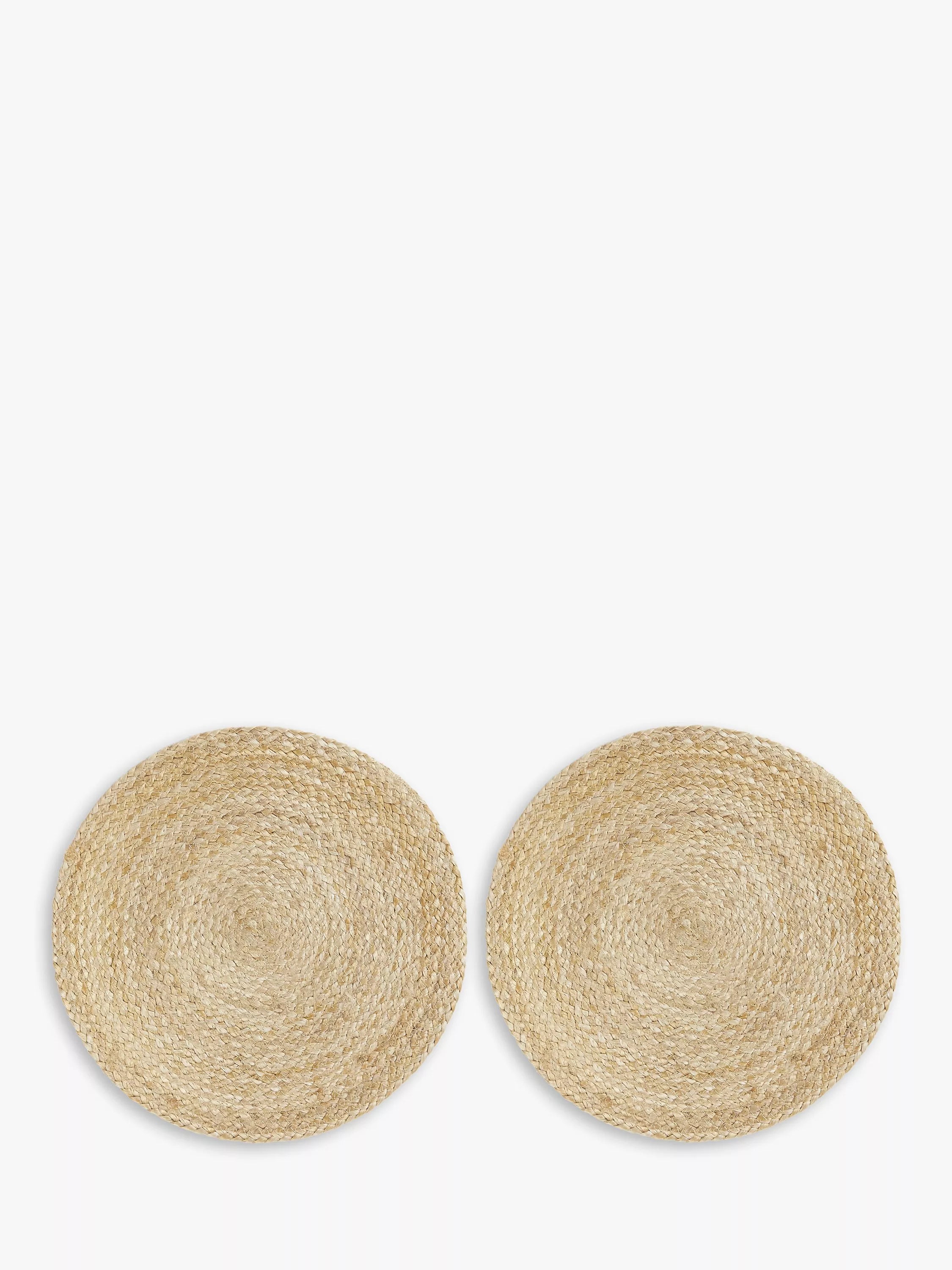 John Lewis jute placemats set of 2, natural (British brand)