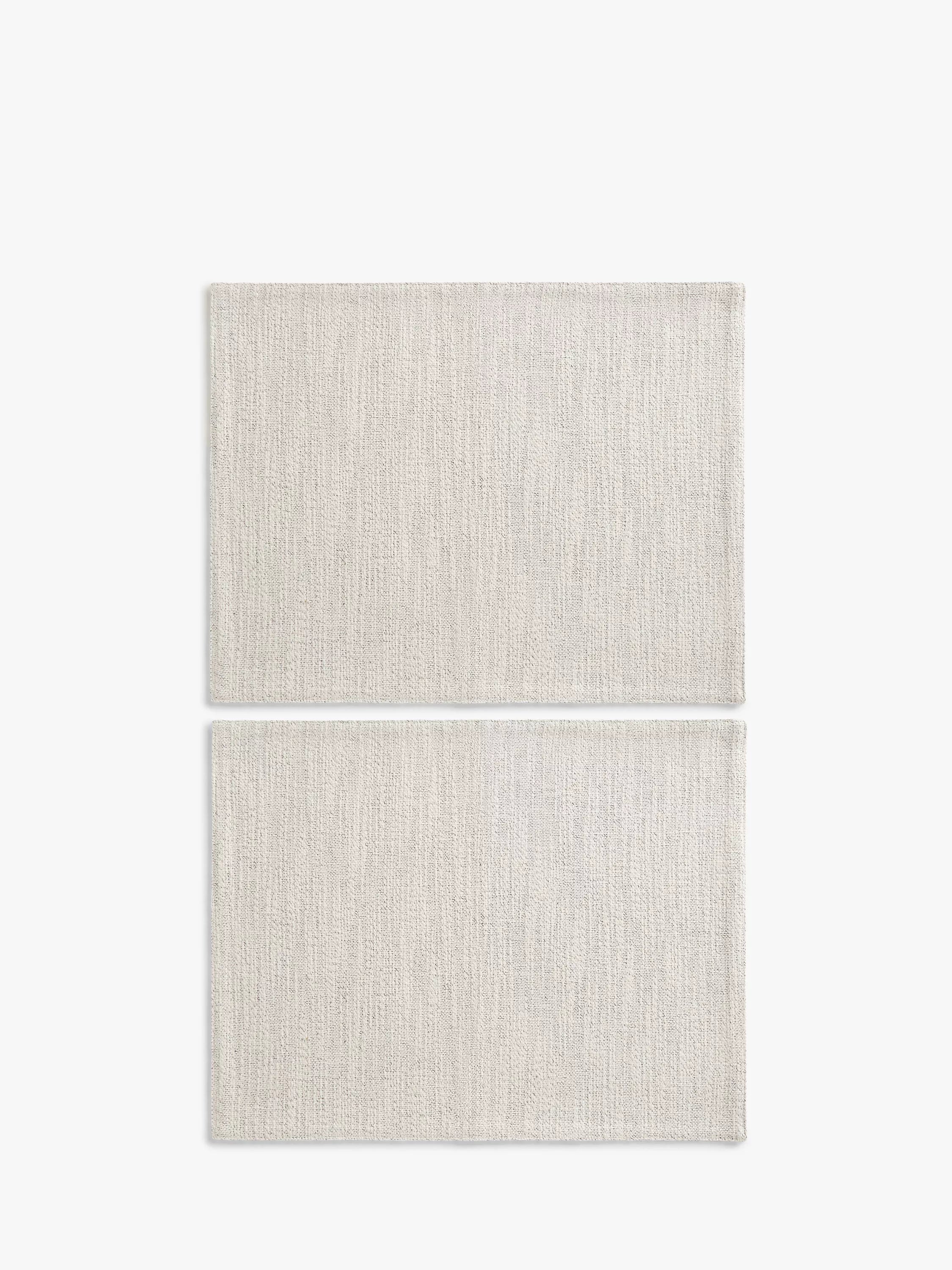 John Lewis cotton placemats set of 2 natural black, UK version