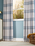 John Lewis Afton check weave thermal curtains 167x137cm (British brand)