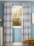 John Lewis Afton check weave thermal curtains 167x137cm (British brand)