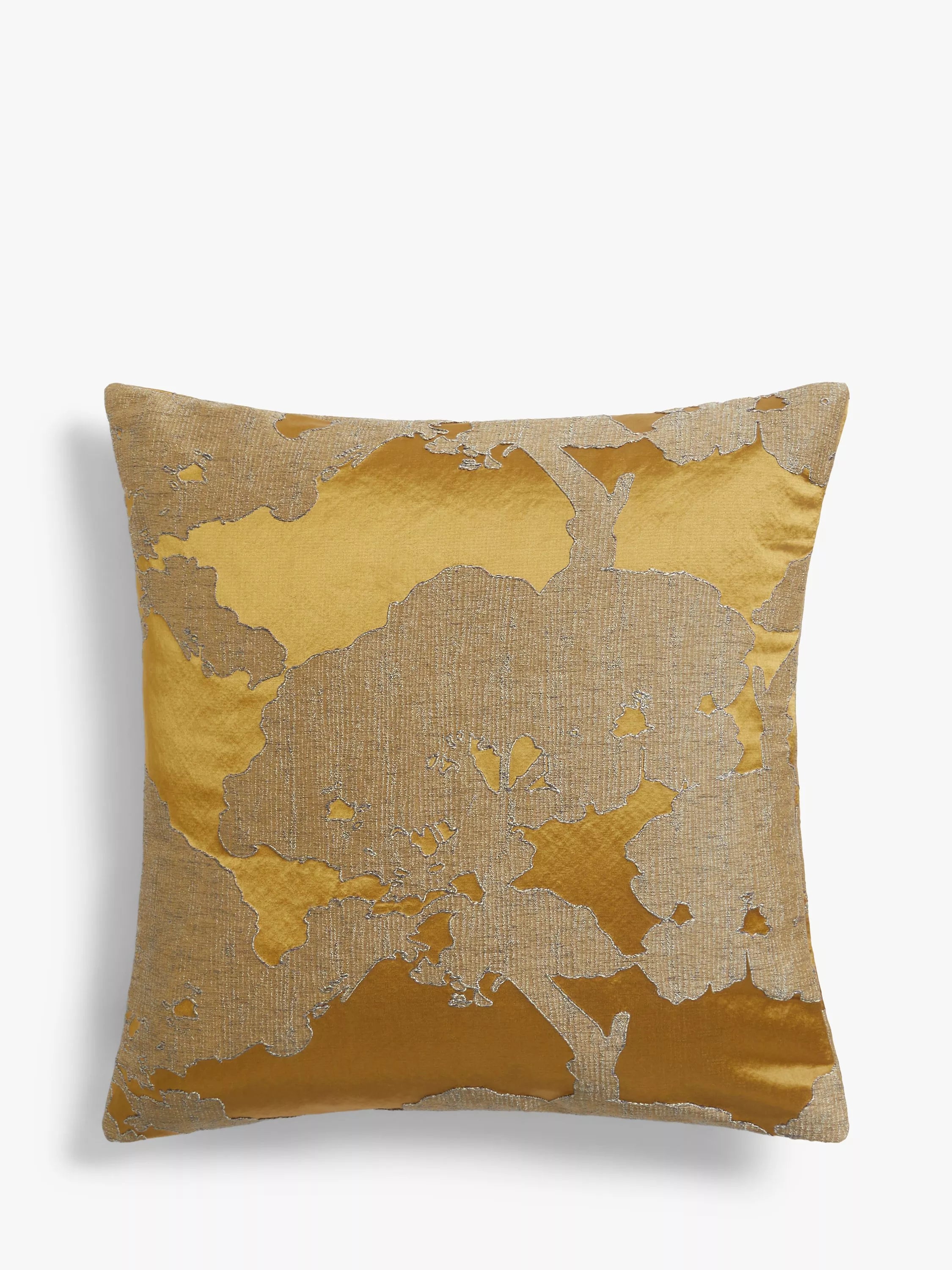 John Lewis Komaka cushion with abstract trees applique, UK version