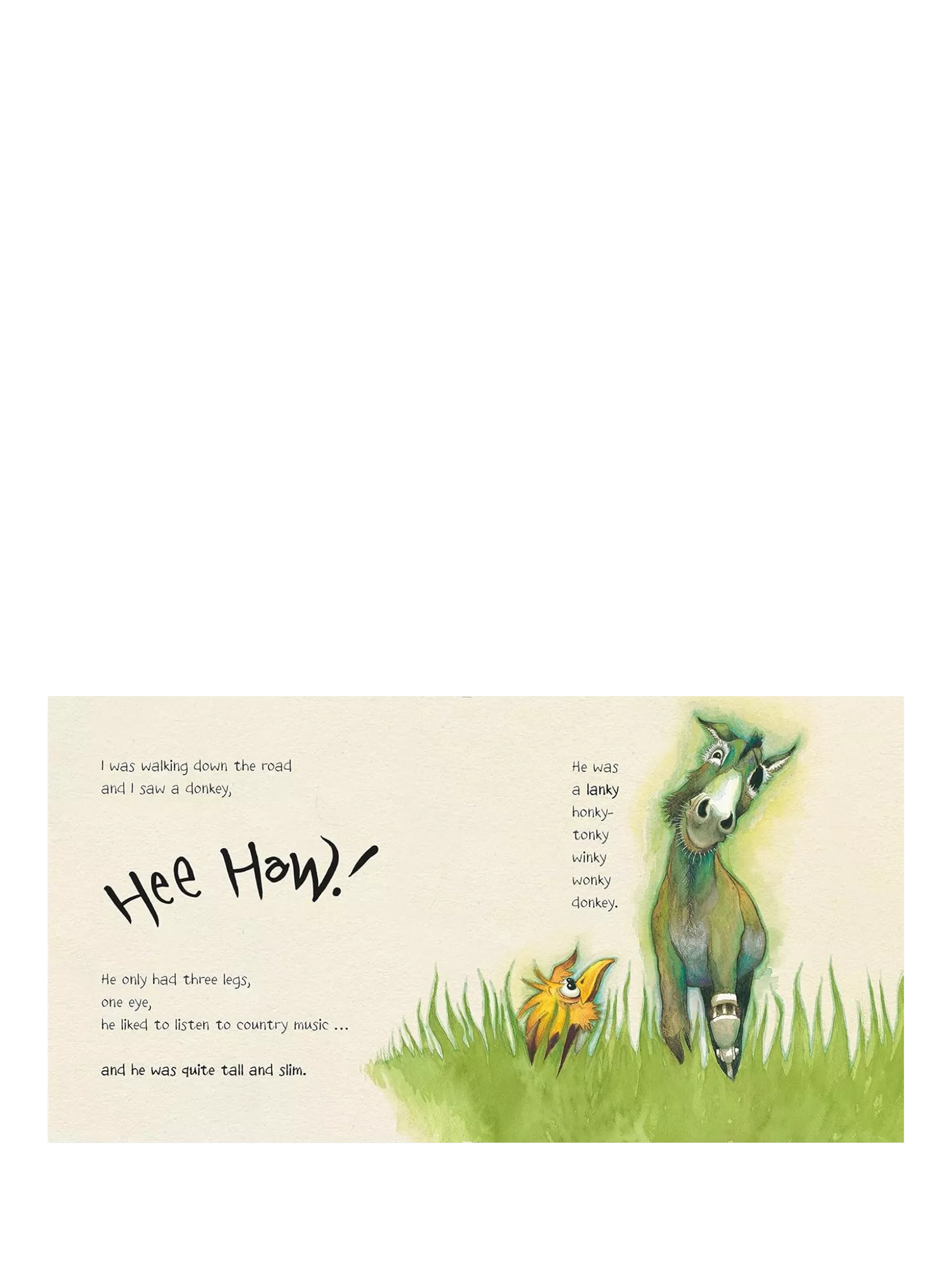 The Wonkey Donkey board book for children, UK version