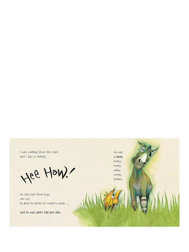 The Wonkey Donkey board book for children, UK version