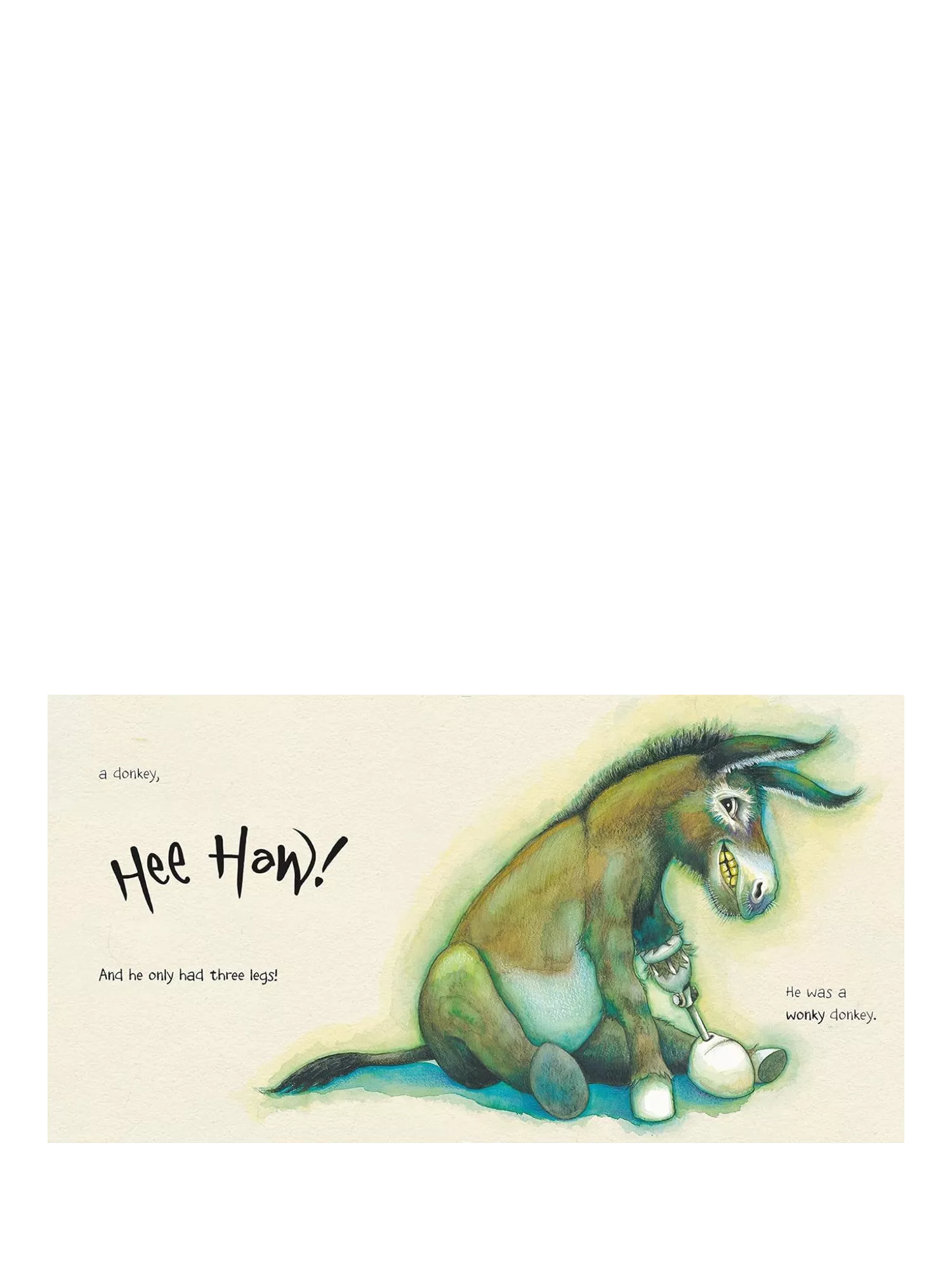 The Wonkey Donkey board book for children, UK version