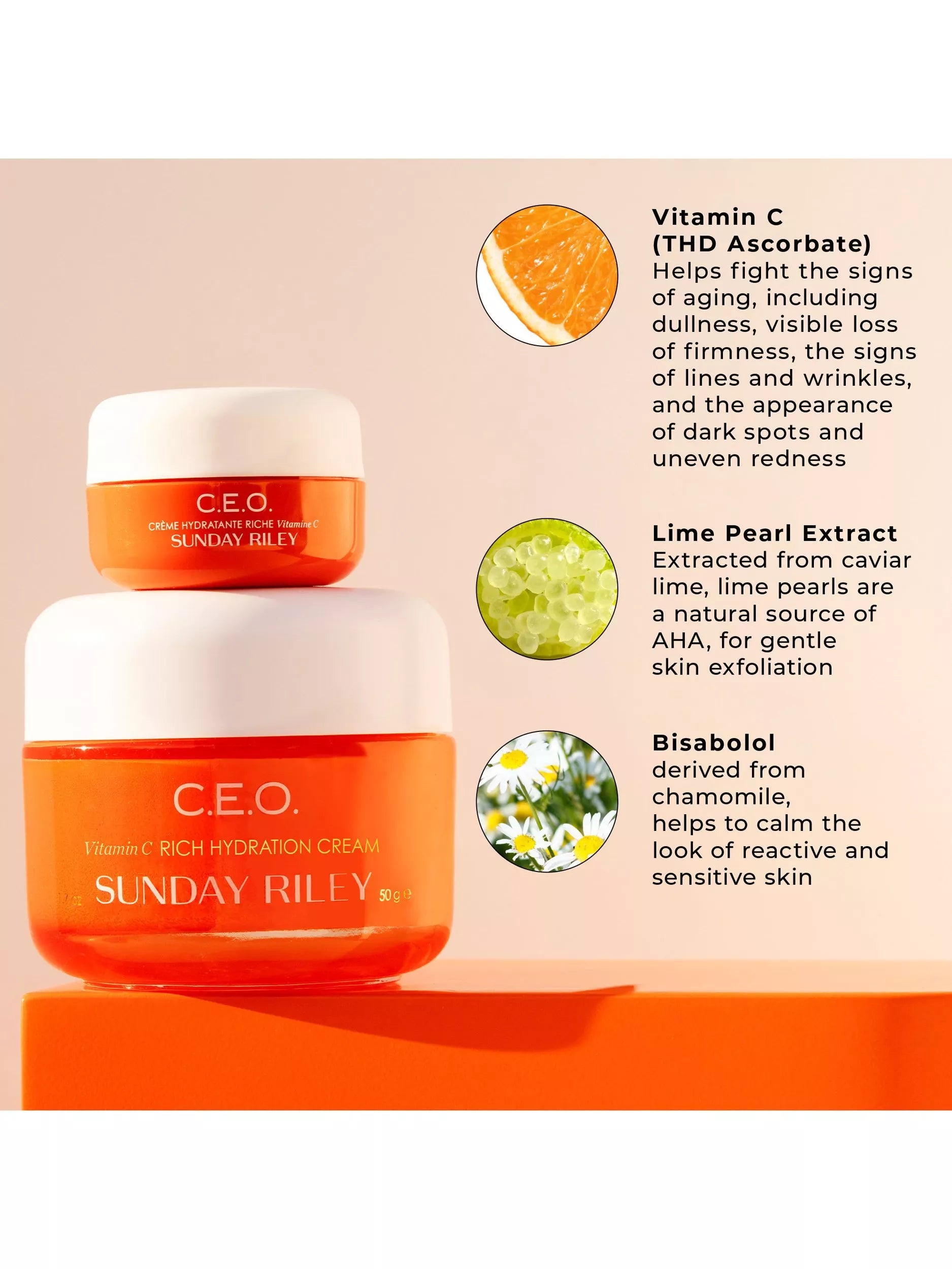 Sunday Riley Vitamin C rich hydration cream 15g - British product