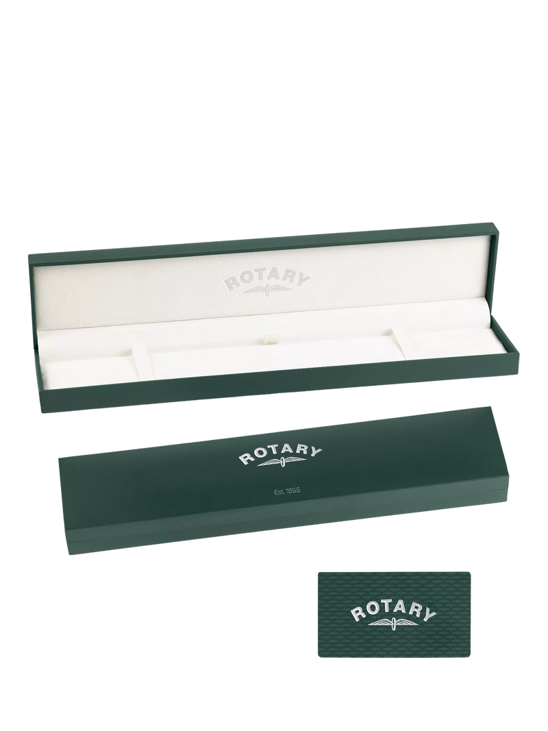 Rotary women's ultra slim leather strap watch 27mm, imported from the UK