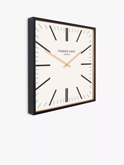 John Lewis Thomas Kent Garrick Square Analogue Wall Clock, 60cm- Buy online at McGrocer