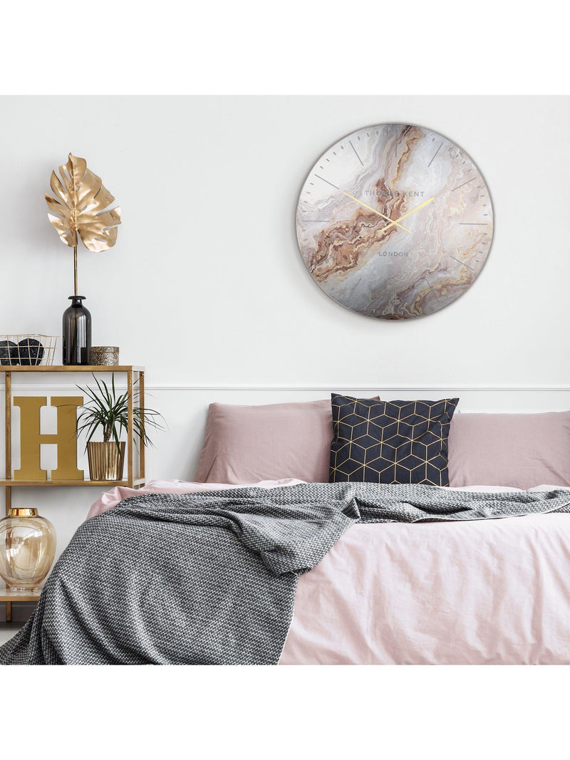 Thomas Kent Oyster analogue wall clock 66cm (British brand)