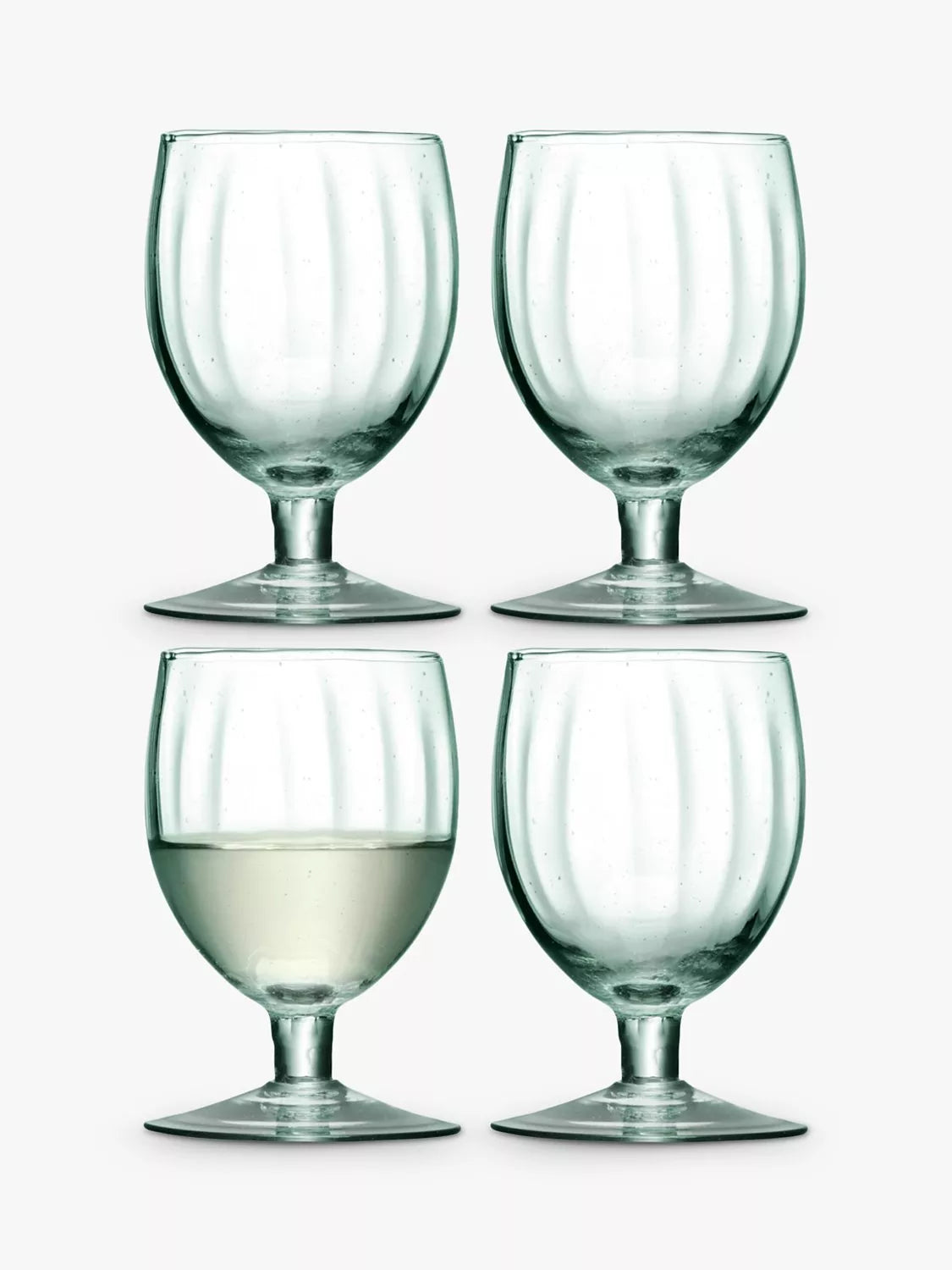 LSA International Mia wine glasses set of 4 green 350ml (British brand)