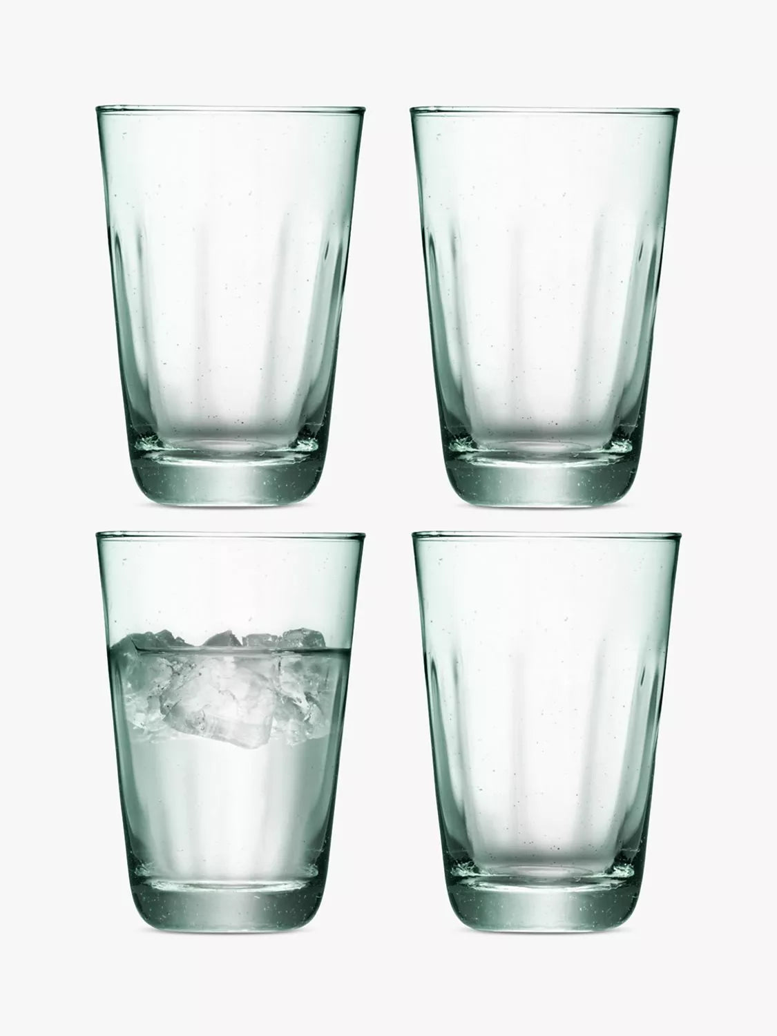 LSA International highball glasses green set of 4 350ml (British brand)