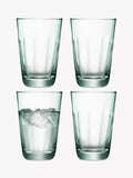 LSA International highball glasses green set of 4 350ml (British brand)
