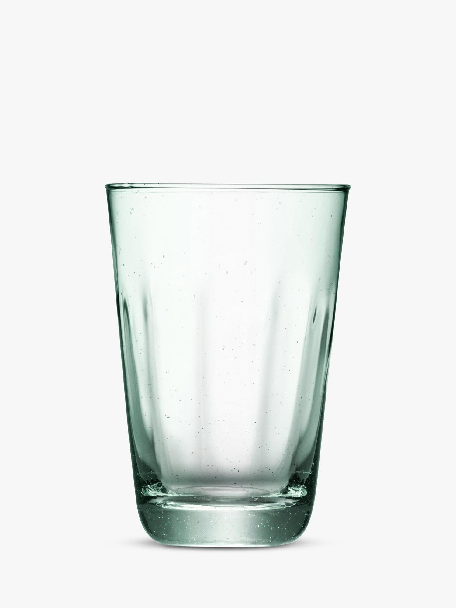 LSA International highball glasses green set of 4 350ml (British brand)