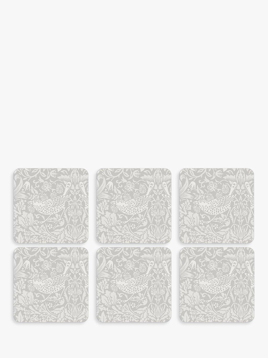 Morris & Co. Strawberry Thief coasters set of 6 (British brand)