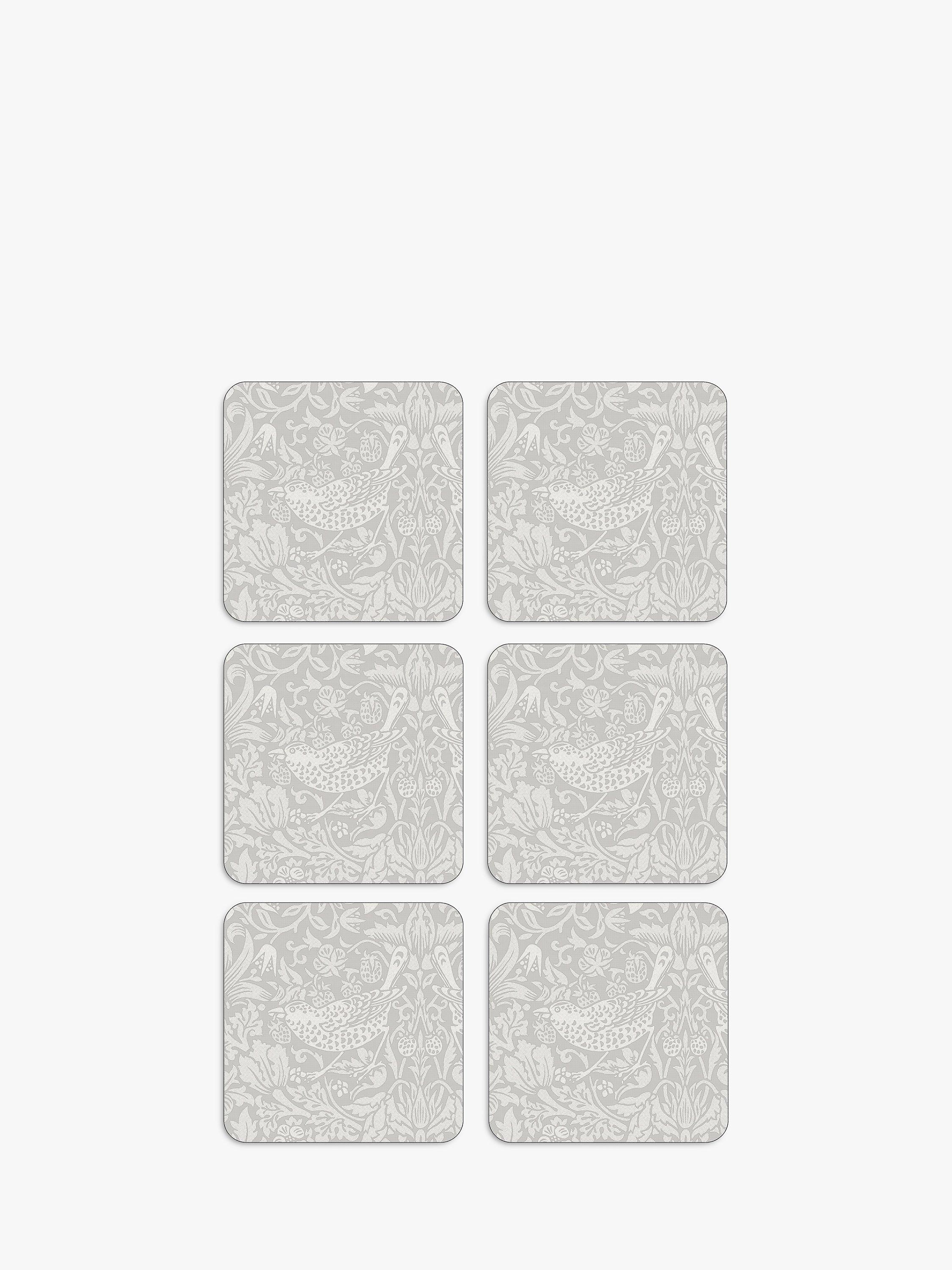 Morris & Co. Strawberry Thief coasters set of 6 (British brand)