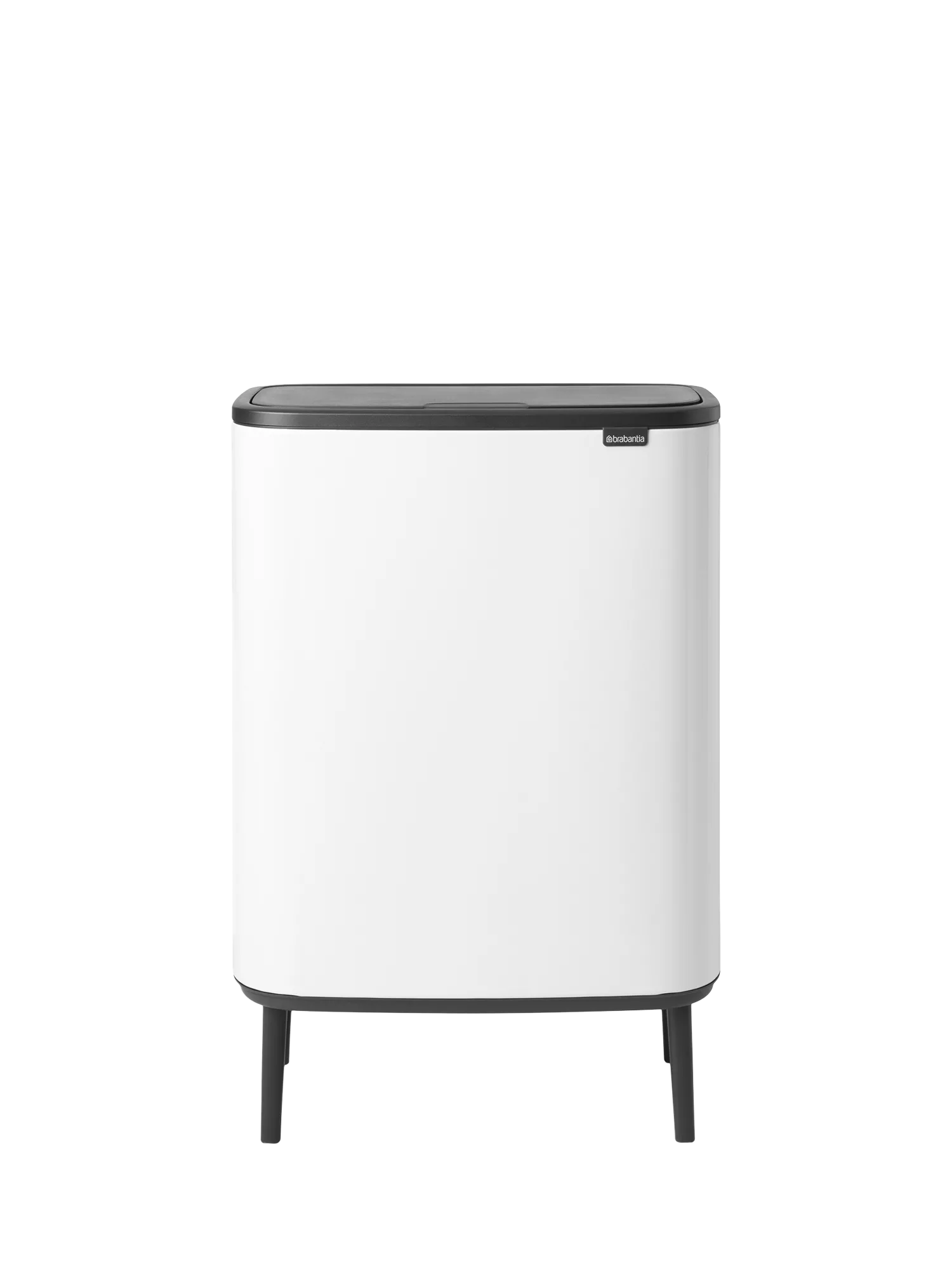 Brabantia Bo Hi Recycling Touch Bin, 2 x 30L, White