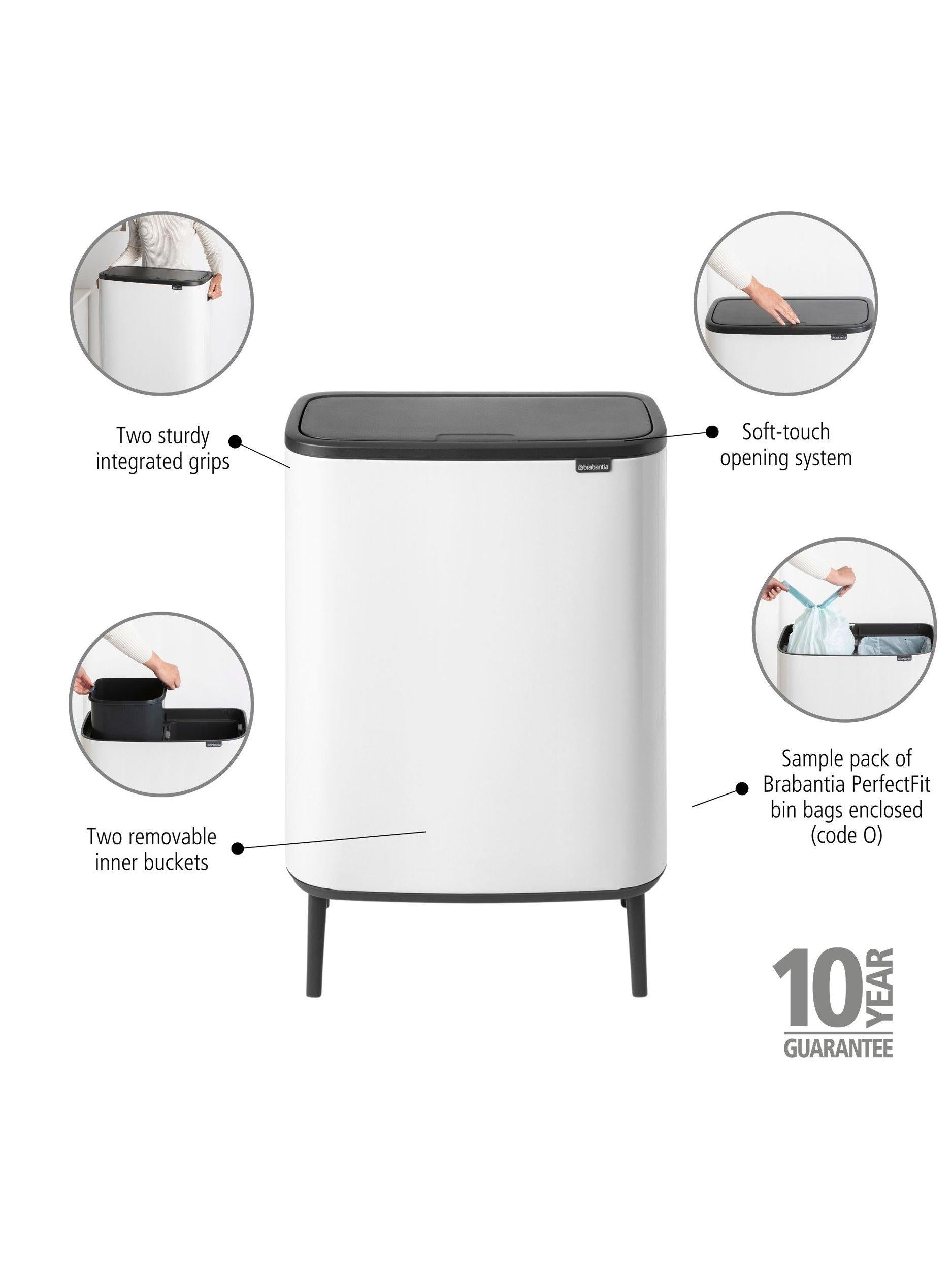 Brabantia Bo Recycling Bin 2x30L - British product