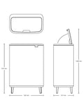 Brabantia Bo Recycling Bin 2x30L - British product