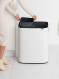 Brabantia Bo recycling touch bin 2x30L, imported from the UK