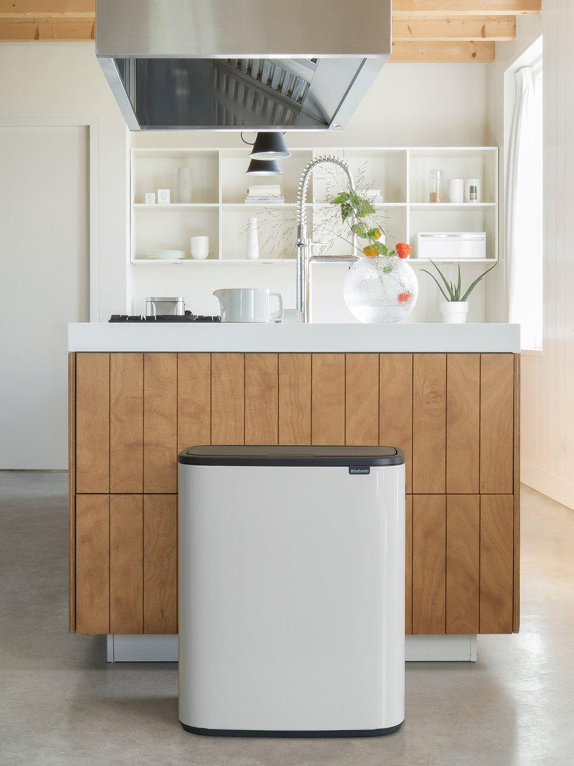 Brabantia Bo recycling touch bin 2x30L, imported from the UK