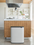 Brabantia Bo recycling touch bin 2x30L, imported from the UK